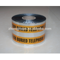 New type underground detectable telephone line warning tape